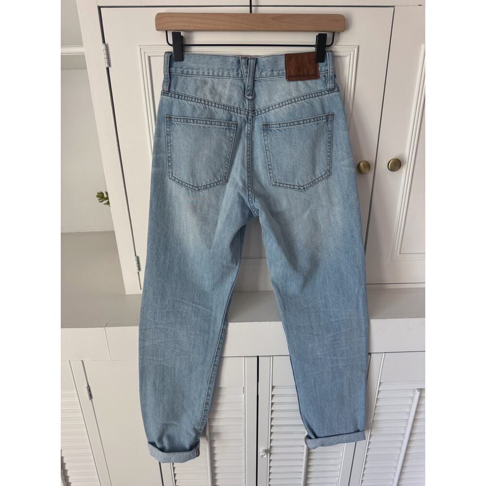 Point Sur - High-Rise Straight Leg Women's Jeans — Light Blue - Picture 3 of 7